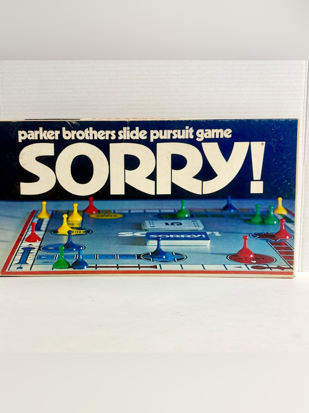 1972 Sorry Game Board and Box ONLY #390 Replacement Parts Vintage NO pieces card